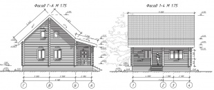 Дом из бруса (190*150) - проект №917