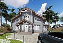 Дом из бруса (190х150) - проект № 990