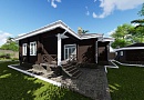 Дом из бруса (200х150) - проект № 1074