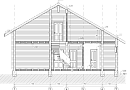Дом из бруса (брус-200х150) - проект № 168-261